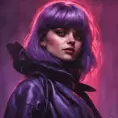 Alluring matte portrait of a beautiful Hit-Girl in the style of Stefan Kostic, 8k, Highly Detailed, Intricate, Half Body, Realistic, Sharp Focus, Volumetric Lighting, Fantasy, Elegant by Stanley Artgerm Lau, Greg Rutkowski