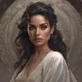 Alluring matte portrait of a beautiful Sol Rodríguez in the style of Stefan Kostic, 8k, Highly Detailed, Intricate, Half Body, Realistic, Sharp Focus, Volumetric Lighting, Fantasy, Elegant by Stanley Artgerm Lau, Greg Rutkowski