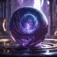 of blue and purple swirling within its depths. The orb radiates a mysterious energy, captivating all who gaze upon it. Its power is said to grant unimaginable abilities to those who possess it., 8k, Unreal Engine, Fantasy