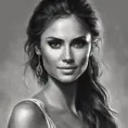 Alluring matte portrait of a beautiful Nina Dobrev, 8k, Highly Detailed, Intricate, Half Body, Realistic, Sharp Focus, Volumetric Lighting, Fantasy, Elegant by Stanley Artgerm Lau