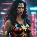 Photo of cyberpunk wonder woman, 8k, Sci-Fi