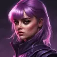 Alluring matte portrait of a beautiful Hit-Girl in the style of Stefan Kostic, 8k, Highly Detailed, Intricate, Half Body, Realistic, Sharp Focus, Volumetric Lighting, Fantasy, Elegant by Stanley Artgerm Lau, Greg Rutkowski