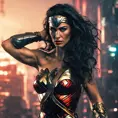 Photo of cyberpunk wonder woman, 8k, Sci-Fi