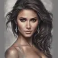 Alluring matte portrait of a beautiful Nina Dobrev, 8k, Highly Detailed, Intricate, Half Body, Realistic, Sharp Focus, Volumetric Lighting, Fantasy, Elegant by Stanley Artgerm Lau