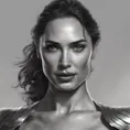 Alluring matte portrait of a Gal Gadot Rodrigo in the style of Stefan Kostic, 8k, Highly Detailed, Intricate, Half Body, Realistic, Sharp Focus, Volumetric Lighting, Fantasy, Elegant by Stanley Artgerm Lau, Greg Rutkowski