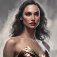 Alluring matte portrait of a Gal Gadot Rodrigo in the style of Stefan Kostic, 8k, Highly Detailed, Intricate, Half Body, Realistic, Sharp Focus, Volumetric Lighting, Fantasy, Elegant by Stanley Artgerm Lau, Greg Rutkowski