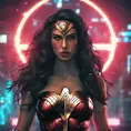 Photo of cyberpunk wonder woman, 8k, Sci-Fi