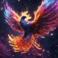 The Nebula Phoenix is a cosmic bird with wings that resemble swirling galaxies. Witness the physics of space and time as it flaps through the digital cosmos, Unreal Engine, Volumetric Lighting, Vibrant Colors