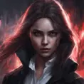 Beautiful girl in vampire academy, mystic, dark fantasy, Magical, Stunning, Digital Painting, Cinematic Lighting, Sharp Focus, Dark, Hyper Realistic