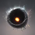 Digital art of Black hole containing strange object, 8k, Digital Painting, Cinematic Lighting, Hyper Realistic