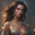 Alluring matte portrait of a beautiful Sofia Resing in the style of Stefan Kostic, 8k, Highly Detailed, Intricate, Half Body, Realistic, Sharp Focus, Volumetric Lighting, Fantasy, Elegant by Stanley Artgerm Lau, Greg Rutkowski