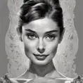 Alluring matte portrait of a beautiful young Audrey Hepburn, 8k, Highly Detailed, Intricate, Half Body, Realistic, Sharp Focus, Volumetric Lighting, Fantasy, Elegant by Stanley Artgerm Lau