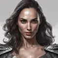 Alluring matte portrait of a Gal Gadot Rodrigo in the style of Stefan Kostic, 8k, Highly Detailed, Intricate, Half Body, Realistic, Sharp Focus, Volumetric Lighting, Fantasy, Elegant by Stanley Artgerm Lau, Greg Rutkowski