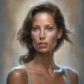 Alluring matte portrait of a beautiful young Christy Turlington, 8k, Highly Detailed, Intricate, Half Body, Realistic, Sharp Focus, Volumetric Lighting, Fantasy, Elegant by Stanley Artgerm Lau, Greg Rutkowski