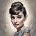 Alluring matte portrait of a beautiful young Audrey Hepburn, 8k, Highly Detailed, Intricate, Half Body, Realistic, Sharp Focus, Volumetric Lighting, Fantasy, Elegant by Stanley Artgerm Lau