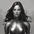 Alluring matte portrait of a beautiful Laura Kinney from Xmen in the style of Stefan Kostic, 8k, Highly Detailed, Intricate, Half Body, Realistic, Sharp Focus, Volumetric Lighting, Fantasy, Elegant by Stanley Artgerm Lau, Greg Rutkowski