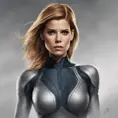 Alluring matte portrait of a beautiful Kate Mara from Fantastic Four in the style of Stefan Kostic, 8k, Highly Detailed, Intricate, Half Body, Realistic, Sharp Focus, Volumetric Lighting, Fantasy, Elegant by Stanley Artgerm Lau, Greg Rutkowski