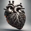 Heart made of smoke, 8k, Intricate Details, Trending on Artstation, Volumetric Lighting