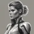 Alluring matte portrait of a beautiful Kate Mara from Fantastic Four in the style of Stefan Kostic, 8k, Highly Detailed, Intricate, Half Body, Realistic, Sharp Focus, Volumetric Lighting, Fantasy, Elegant by Stanley Artgerm Lau, Greg Rutkowski