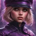 Alluring matte portrait of a beautiful Hit-Girl in the style of Stefan Kostic, 8k, Highly Detailed, Intricate, Half Body, Realistic, Sharp Focus, Volumetric Lighting, Fantasy, Elegant by Stanley Artgerm Lau, Greg Rutkowski