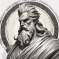 Matte portrait of a fierce God Zeus, 4k, Highly Detailed, Hyper Detailed, Powerful, Artstation, Vintage Illustration, Digital Painting, Sharp Focus, Smooth, Concept Art by Stanley Artgerm Lau, Alphonse Mucha, Greg Rutkowski