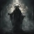 Tulpa Demon Occult Esoteric Mysticism Supernatural Fantasy Dark background Ghostly apparition Eerie atmosphere, 8k, Gothic and Fantasy, Elden Ring, Photo Realistic, Dynamic Lighting by Greg Rutkowski