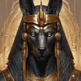 close up fierce looking egyptian god Anubis, 4k, Highly Detailed, Hyper Detailed, Powerful, Artstation, Vintage Illustration, Digital Painting, Sharp Focus, Smooth, Concept Art by Stanley Artgerm Lau, Alphonse Mucha, Greg Rutkowski