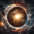 Earth going through cycles of creation and destruction, 4k