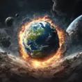 Earth going through cycles of creation and destruction, 4k