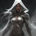 Veiled female wraith assassin, 8k, Gothic and Fantasy, Elden Ring, Photo Realistic, Dynamic Lighting by Stanley Artgerm Lau, Greg Rutkowski