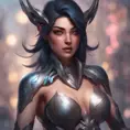 Matte portrait of Irelia with tattoos, 8k, Highly Detailed, Alluring, Artstation, Bokeh effect, Sharp Focus, Volumetric Lighting, Concept Art by Stanley Artgerm Lau, Greg Rutkowski