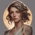 Matte portrait of Florence Faivre with tattoos, 8k, Highly Detailed, Powerful, Alluring, Artstation, Magical, Digital Painting, Photo Realistic, Sharp Focus, Volumetric Lighting, Concept Art by Stanley Artgerm Lau, Alphonse Mucha, Greg Rutkowski