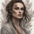 Matte portrait of Keira Knightley with tattoos, 8k, Highly Detailed, Powerful, Alluring, Artstation, Magical, Digital Painting, Photo Realistic, Sharp Focus, Volumetric Lighting, Concept Art by Stanley Artgerm Lau, Alphonse Mucha, Greg Rutkowski