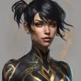 Matte portrait of Cassandra Cain with tattoos, 8k, Highly Detailed, Powerful, Alluring, Artstation, Magical, Digital Painting, Photo Realistic, Sharp Focus, Volumetric Lighting, Concept Art by Stanley Artgerm Lau, Alphonse Mucha, Greg Rutkowski