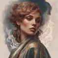 Matte portrait of Florence Faivre with tattoos, 8k, Highly Detailed, Powerful, Alluring, Artstation, Magical, Digital Painting, Photo Realistic, Sharp Focus, Volumetric Lighting, Concept Art by Stanley Artgerm Lau, Alphonse Mucha, Greg Rutkowski