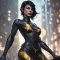 Matte portrait of Cassandra Cain with tattoos, 8k, Highly Detailed, Alluring, Artstation, Bokeh effect, Sharp Focus, Volumetric Lighting, Concept Art by Stanley Artgerm Lau, Greg Rutkowski