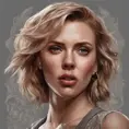 Matte portrait of Scarlett Johansson with tattoos, 8k, Highly Detailed, Powerful, Alluring, Artstation, Magical, Digital Painting, Photo Realistic, Sharp Focus, Volumetric Lighting, Concept Art by Stanley Artgerm Lau, Alphonse Mucha, Greg Rutkowski