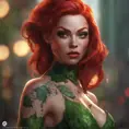 Matte portrait of Poison Ivy with tattoos, 8k, Highly Detailed, Alluring, Artstation, Bokeh effect, Sharp Focus, Volumetric Lighting, Concept Art by Stanley Artgerm Lau, Greg Rutkowski