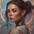 Matte portrait of Olivia Rodrigo with tattoos, 8k, Highly Detailed, Powerful, Alluring, Artstation, Magical, Digital Painting, Photo Realistic, Sharp Focus, Volumetric Lighting, Concept Art by Stanley Artgerm Lau, Alphonse Mucha, Greg Rutkowski