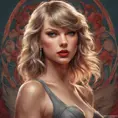 Matte portrait of Taylor Swift with tattoos, 8k, Highly Detailed, Powerful, Alluring, Artstation, Magical, Digital Painting, Photo Realistic, Sharp Focus, Volumetric Lighting, Concept Art by Stanley Artgerm Lau, Alphonse Mucha, Greg Rutkowski