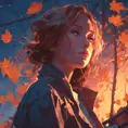 Portrait of a fall we felled in the moonlight, Highly Detailed, Intricate, Cinematic Lighting, Unreal Engine, Radiant, Fantasy by Ferdinand Knab, Ilya Kuvshinov, Alphonse Mucha, RHADS, Greg Rutkowski, Makoto Shinkai, Lois van Baarle