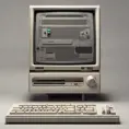 A Gaming Computer designed by Dieter Rams. Product ad retro, 8k, Highly Detailed, Vintage Illustration, Sharp Focus, Smooth, Octane Render