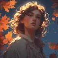 Portrait of a fall we felled in the moonlight, Highly Detailed, Intricate, Cinematic Lighting, Unreal Engine, Radiant, Fantasy by Ferdinand Knab, Ilya Kuvshinov, Alphonse Mucha, RHADS, Greg Rutkowski, Makoto Shinkai, Lois van Baarle