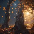 Portrait of a fall we felled in the moonlight, Highly Detailed, Intricate, Cinematic Lighting, Unreal Engine, Radiant, Fantasy