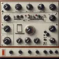Soviet control panel for space craft designed by Dieter Rams, 8k, Highly Detailed, Vintage Illustration, Sharp Focus, Smooth, Octane Render