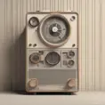 A Time Machine designed by Dieter Rams. stunning industrial design. Natural colors, mid century modern design, 8k, Highly Detailed, Hyper Detailed, Vintage Illustration, Sharp Focus, Smooth, Octane Render, Vector Art