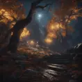 Portrait of a fall we felled in the moonlight, Highly Detailed, Intricate, Cinematic Lighting, Unreal Engine, Radiant, Fantasy