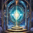 Gateway portal cosmic mystic etheral alchemy flow, Futuristic, Sci-Fi