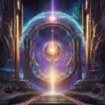 Gateway portal cosmic mystic etheral alchemy flow, Futuristic, Sci-Fi