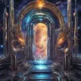 Gateway portal cosmic mystic etheral alchemy flow, Futuristic, Sci-Fi